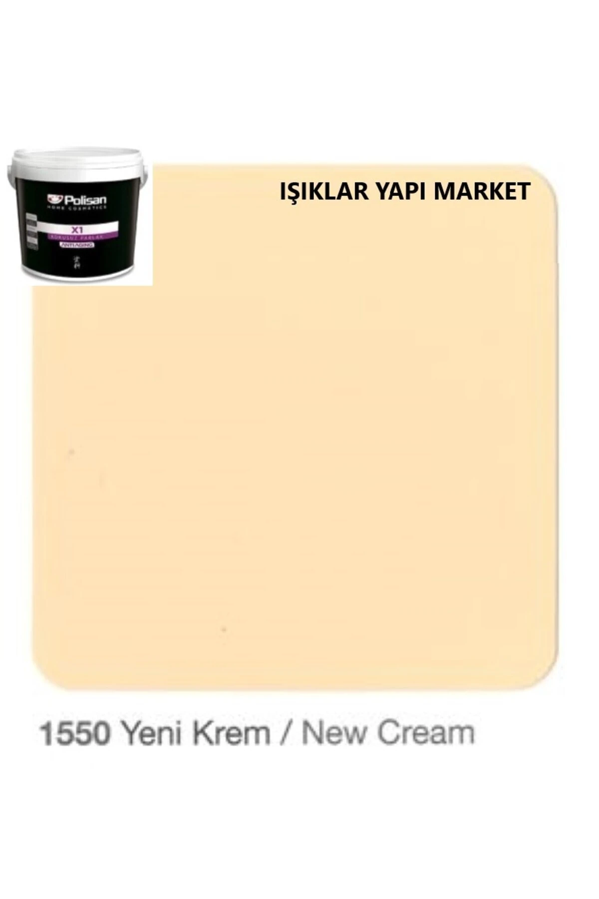 Ahşap&metal Boyası-su Bazlı-x1 Antiaging-kokusuz-parlak -0,70litre(900GR.)-yeni Krem