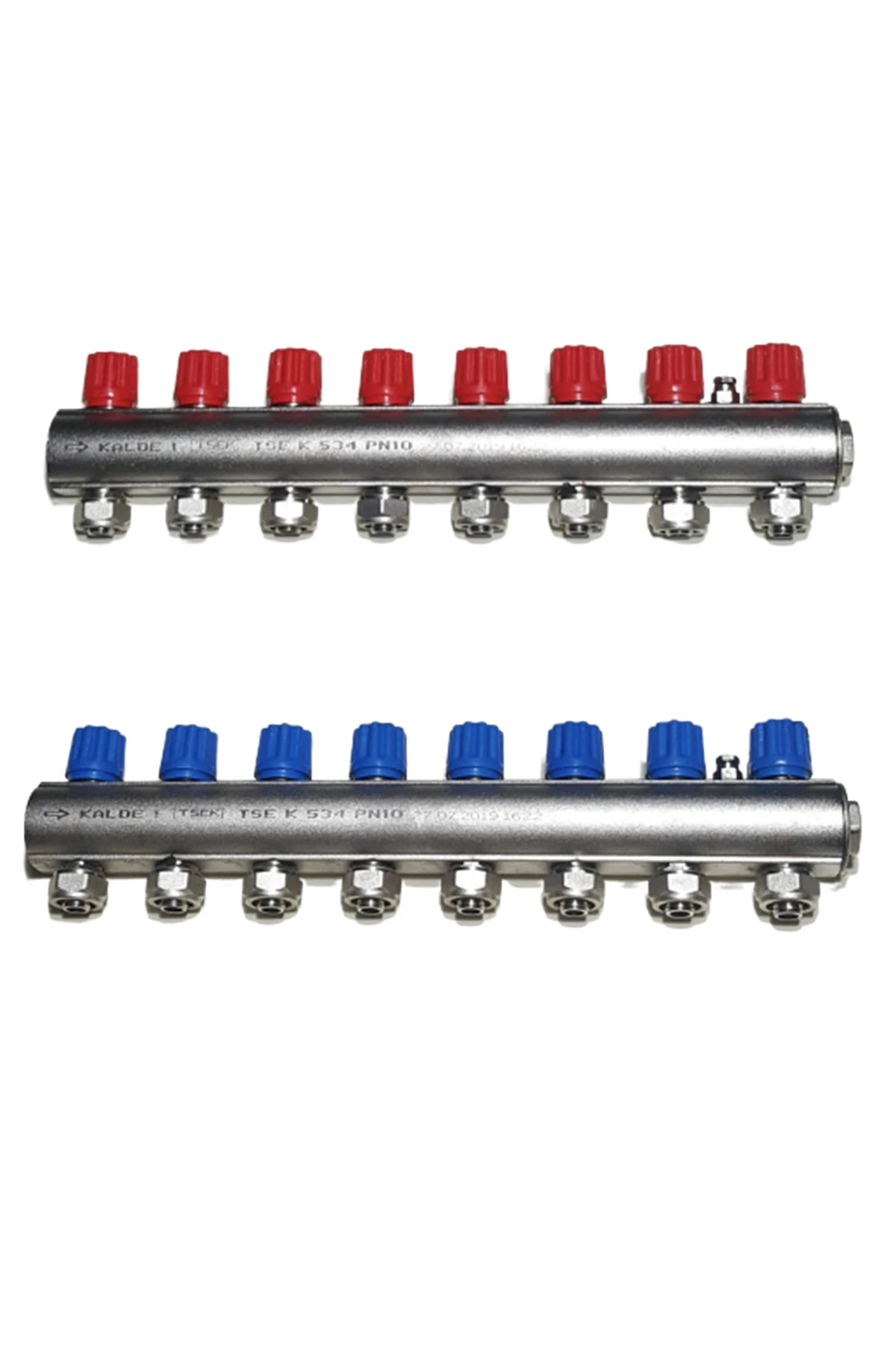 Kollektör Kendinden Vanalı 8 Ağızlı Takım (2 Adet)