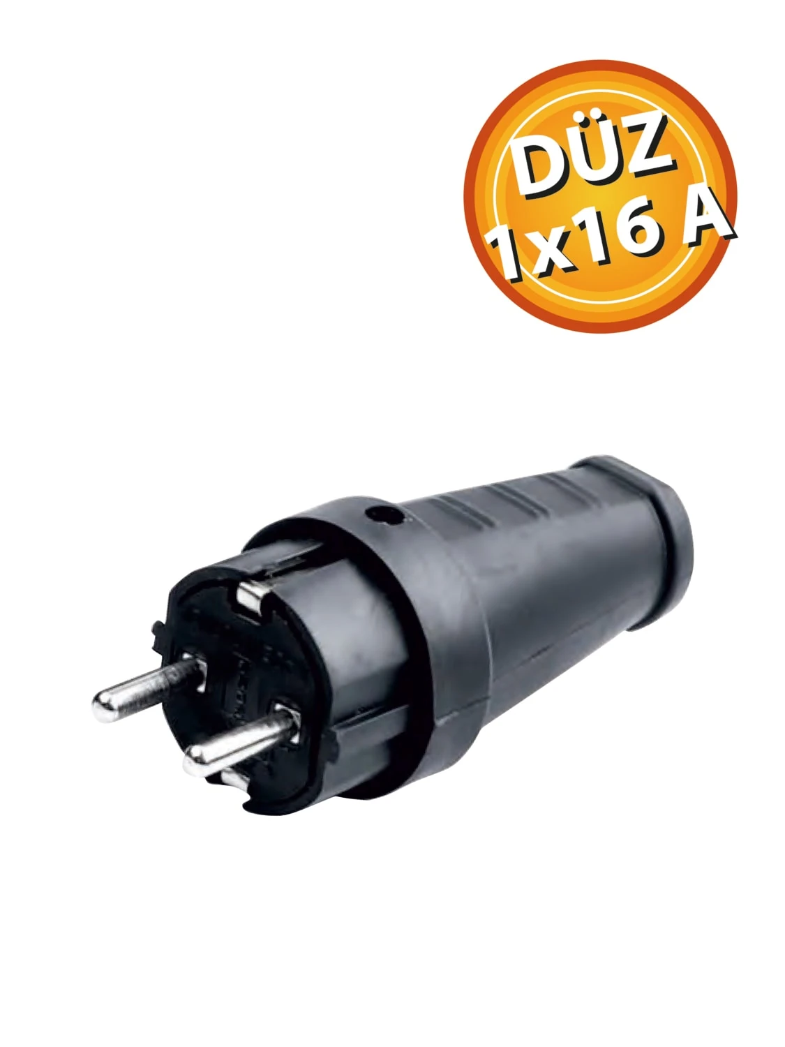 Fiş Erkek Monofaze Düz 1*16A ERA00900