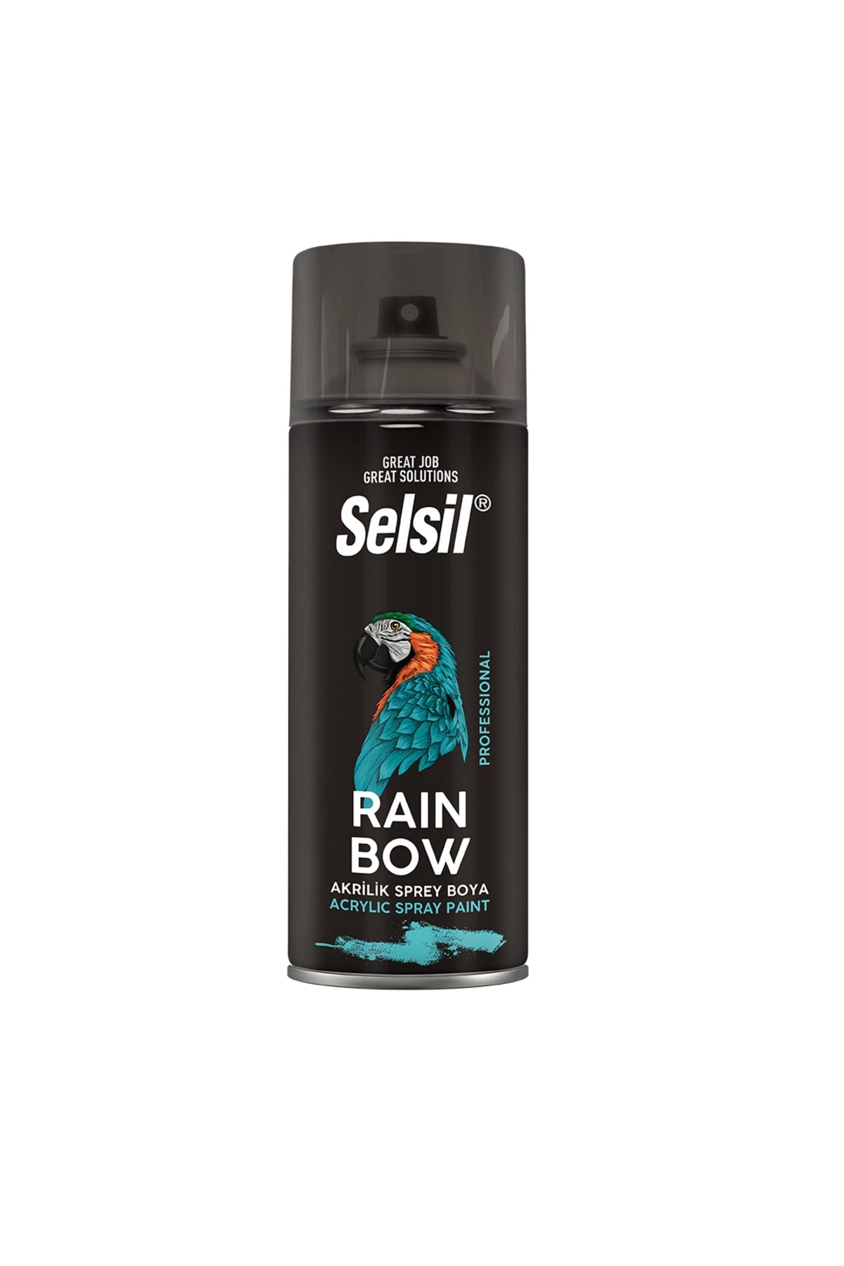 SELSİL RAİNBOW AKRİLİK SPREY BOYA 400 ML GÜMÜŞ GRİ RAL 7001 12'Lİ YENİ DİZAYN