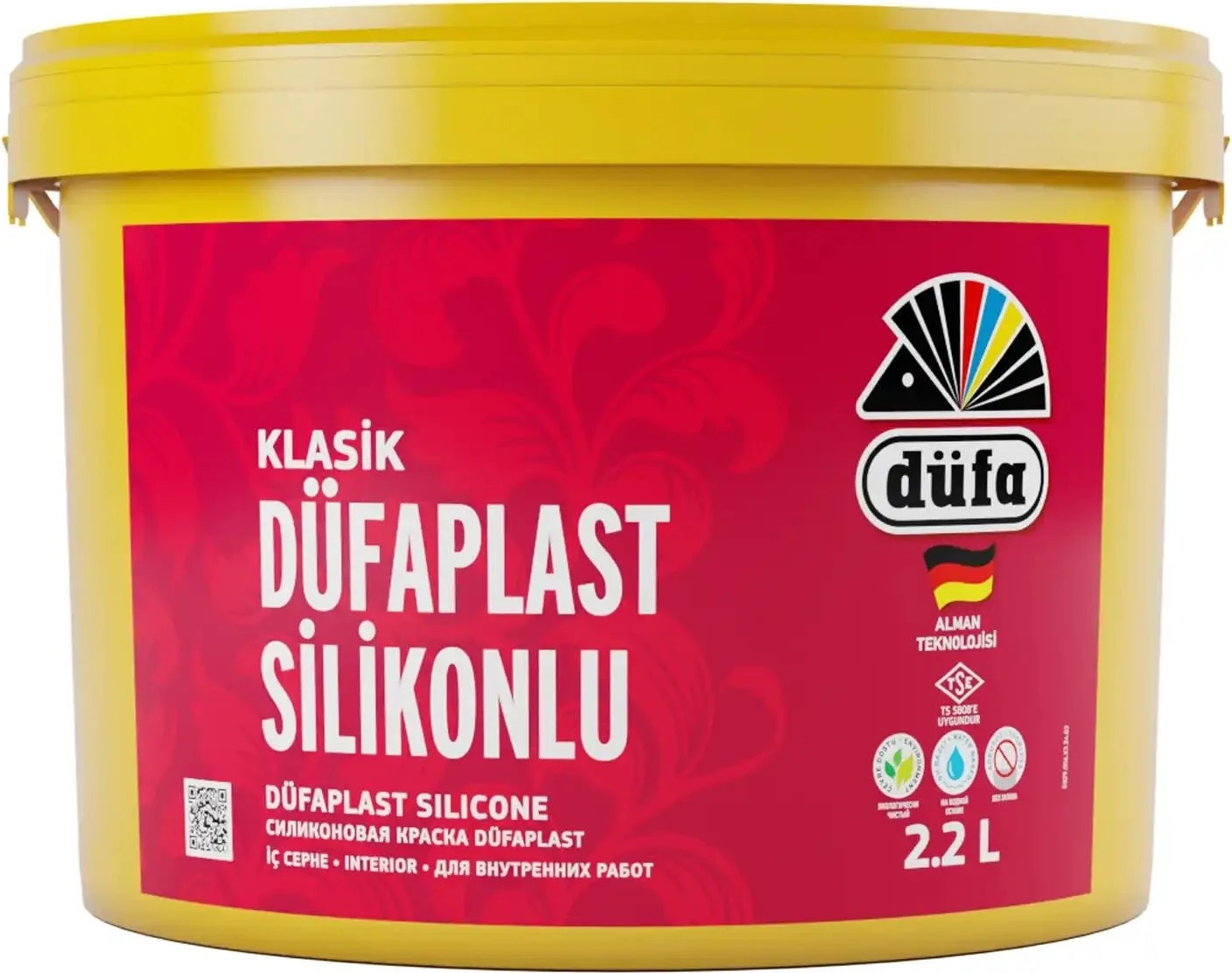 Klasik plast Silikonlu İç Cephe Duvar Boyası 5057 Gökmavi 2.2 l