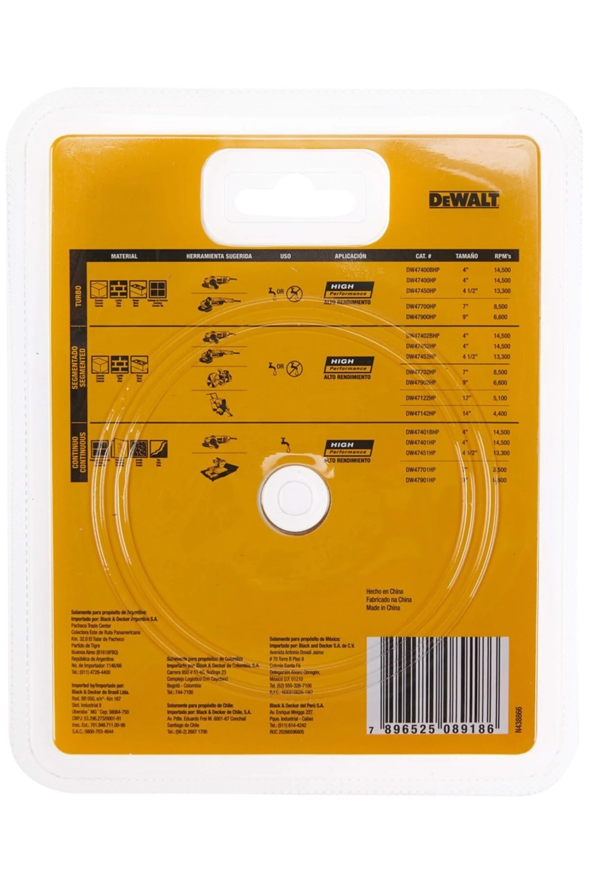 Dw47450hp Turbo Elmas Disk 115 mm