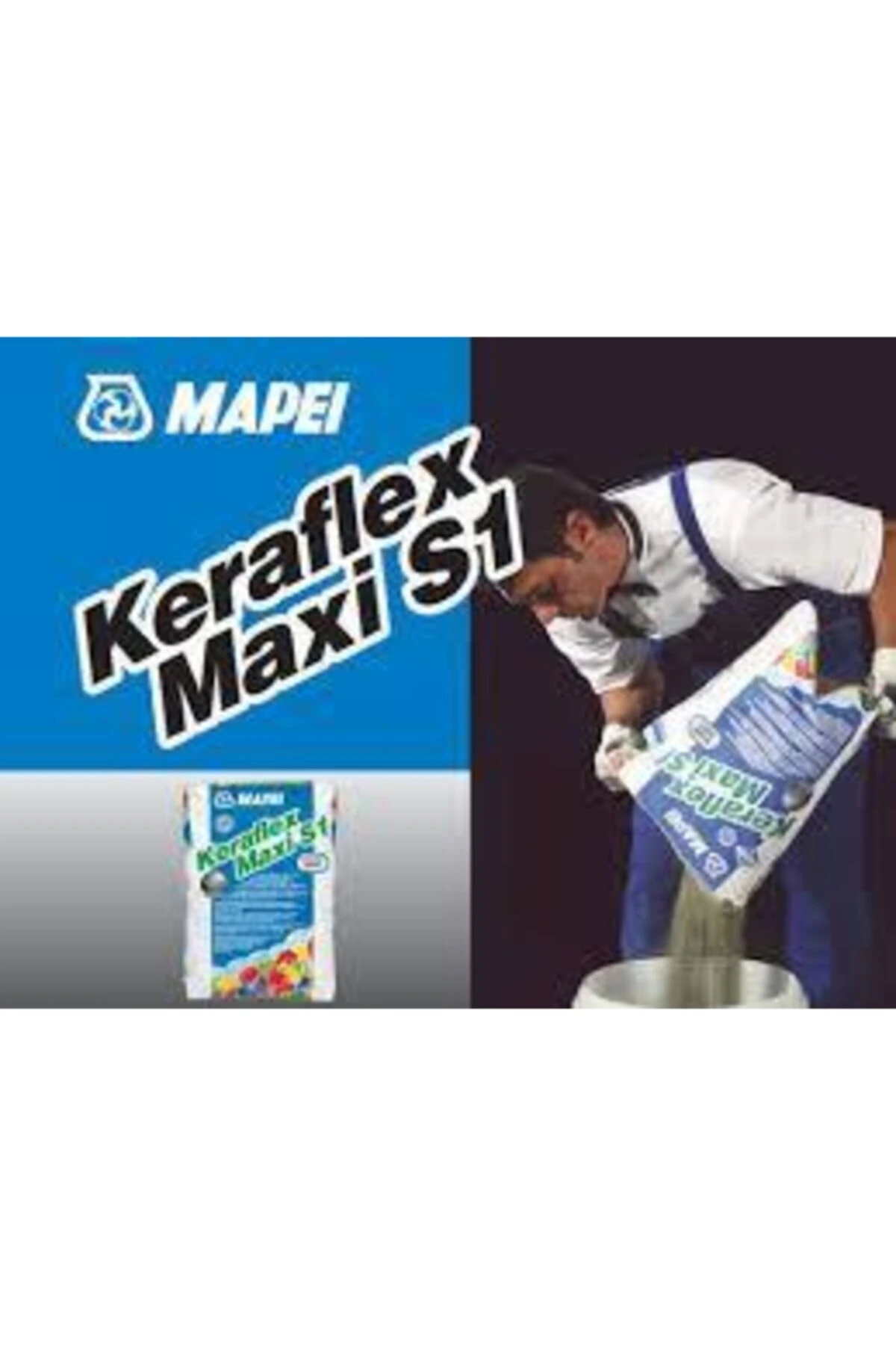 Keraflex Maxi S1 Seramik Karolar Ve Doğal Taş Malzeme Için Yapıştırıcı/ Gri
