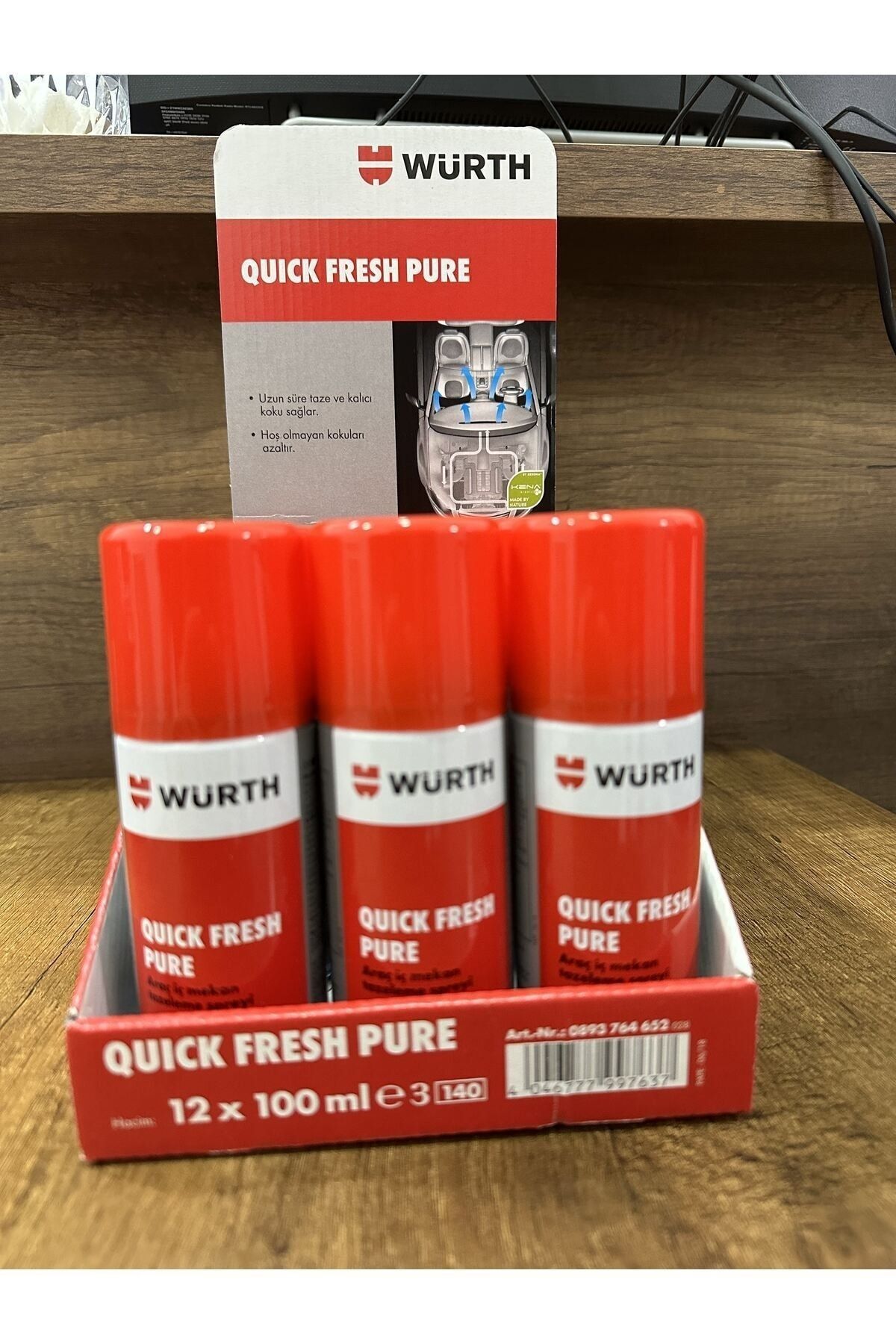 Araç İçi Koku Tazeleme Spreyi (Quick Fresh Pure) 100ml