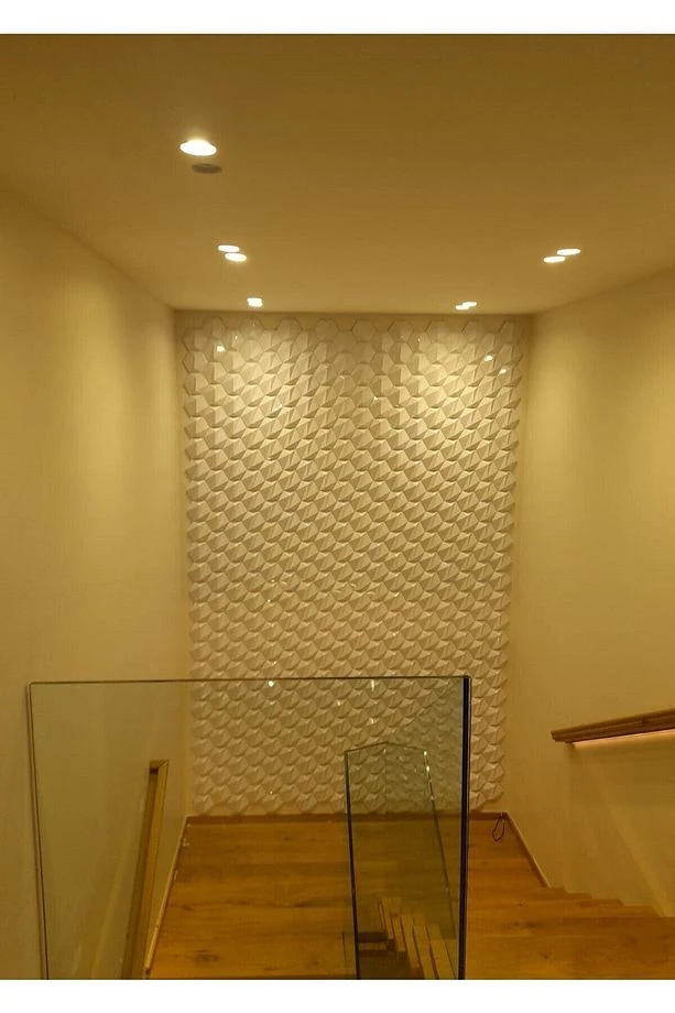 3 Boyutlu Dekoratif Duvar Paneli (-BEYAZ-) (1M2)