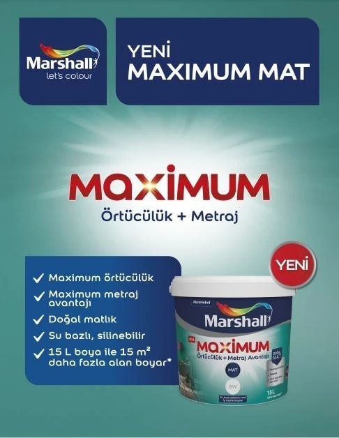 Maximum Mat Silikonlu Fildişi 7,5 Lt. (10 Kg)