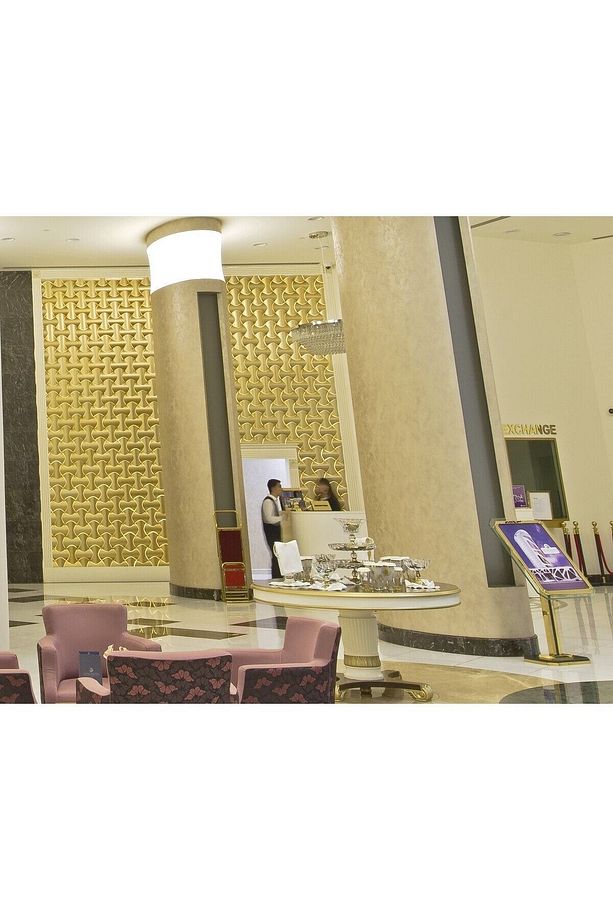 3 Boyutlu Dekoratif Duvar Paneli Altın (1M2)