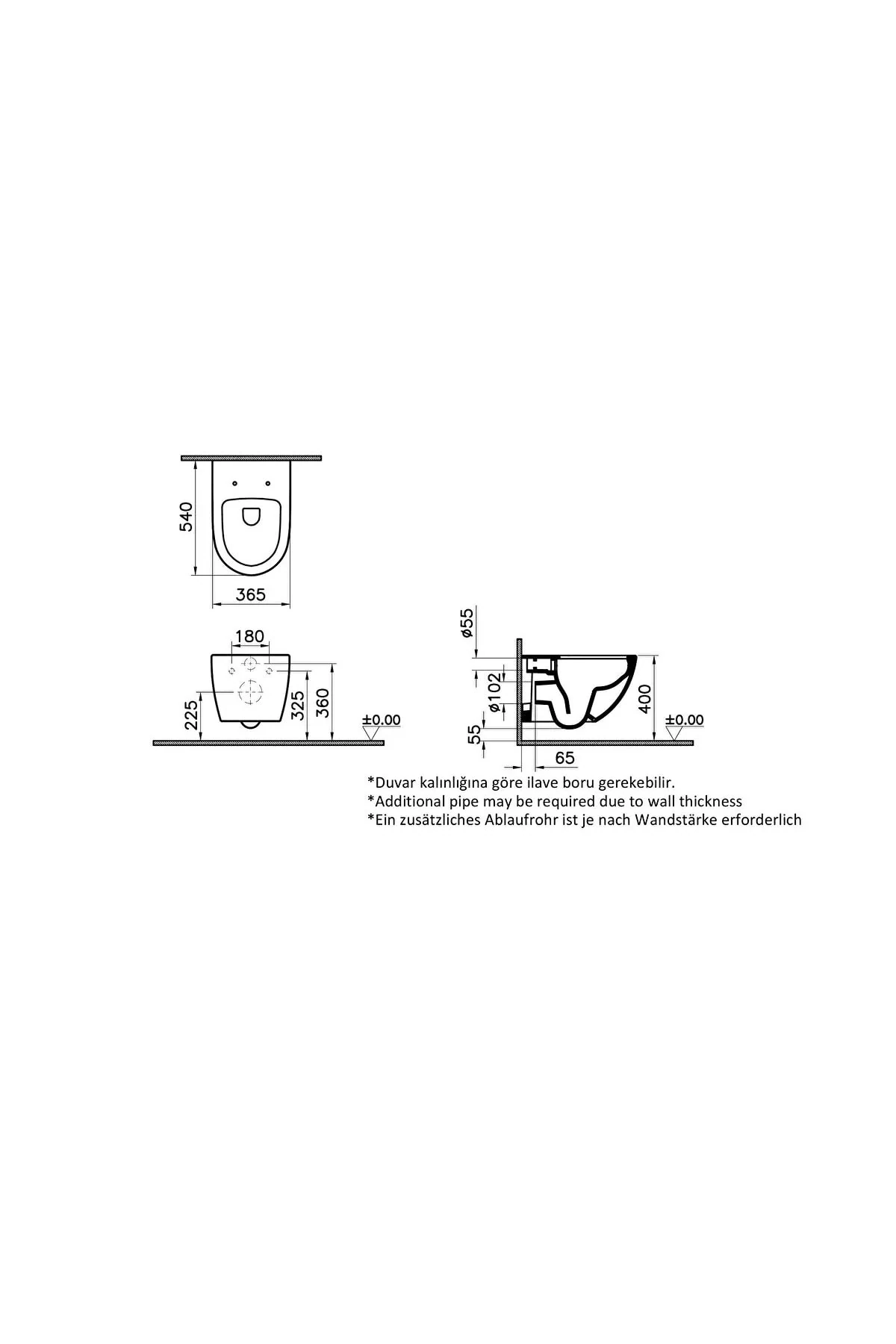 Asma Klozet, Sento Rim-Ex, Mat Siyah, 7748B083-0101