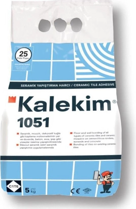 1051 Seramik Yapıştırma Harcı 5 Kg(Lisinya)