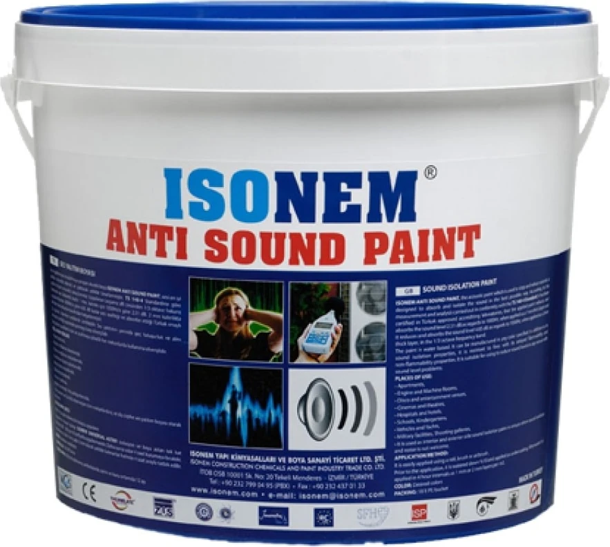 Anti Sound Paint Ses Yalıtım Boyası 5 Lt