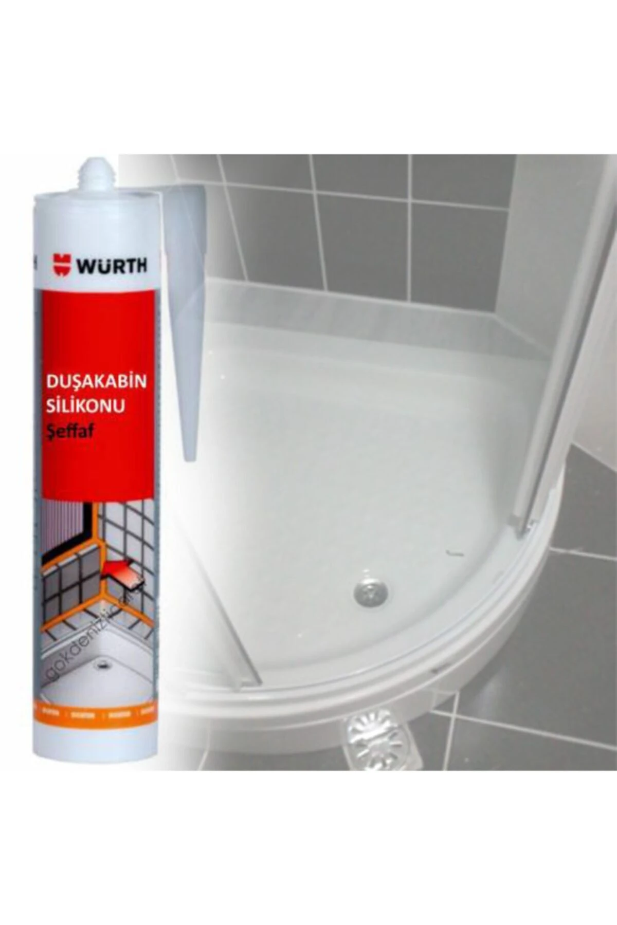 Duşakabin Için Şeffaf Slikon 310 Ml