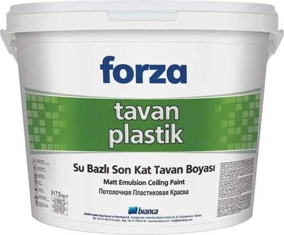 Forza Su Bazlı Son Kat Tavan Boyası 17.5 kg