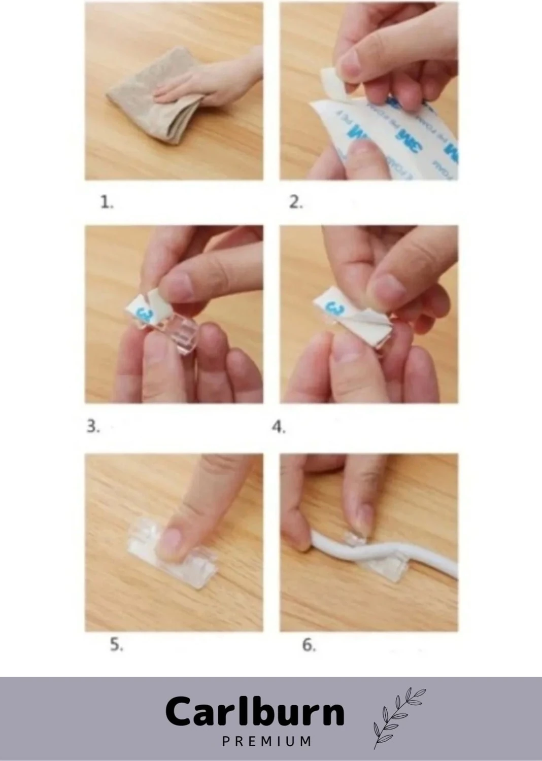 Özel Üretim Montaj Kötü Görüntü Engelleyici Iz Bırakmaz Kablo Sabitleyici Klips Seti 20 Adet