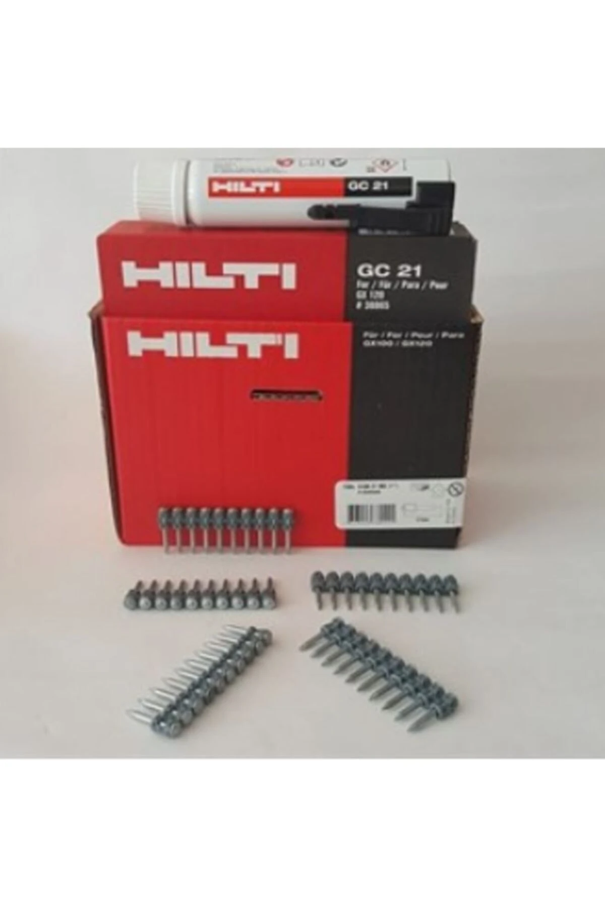 X-gn 27 Mx 750 Adt Gazlı Tabanca Çivisi ve Gc 21 Gaz Tüpü