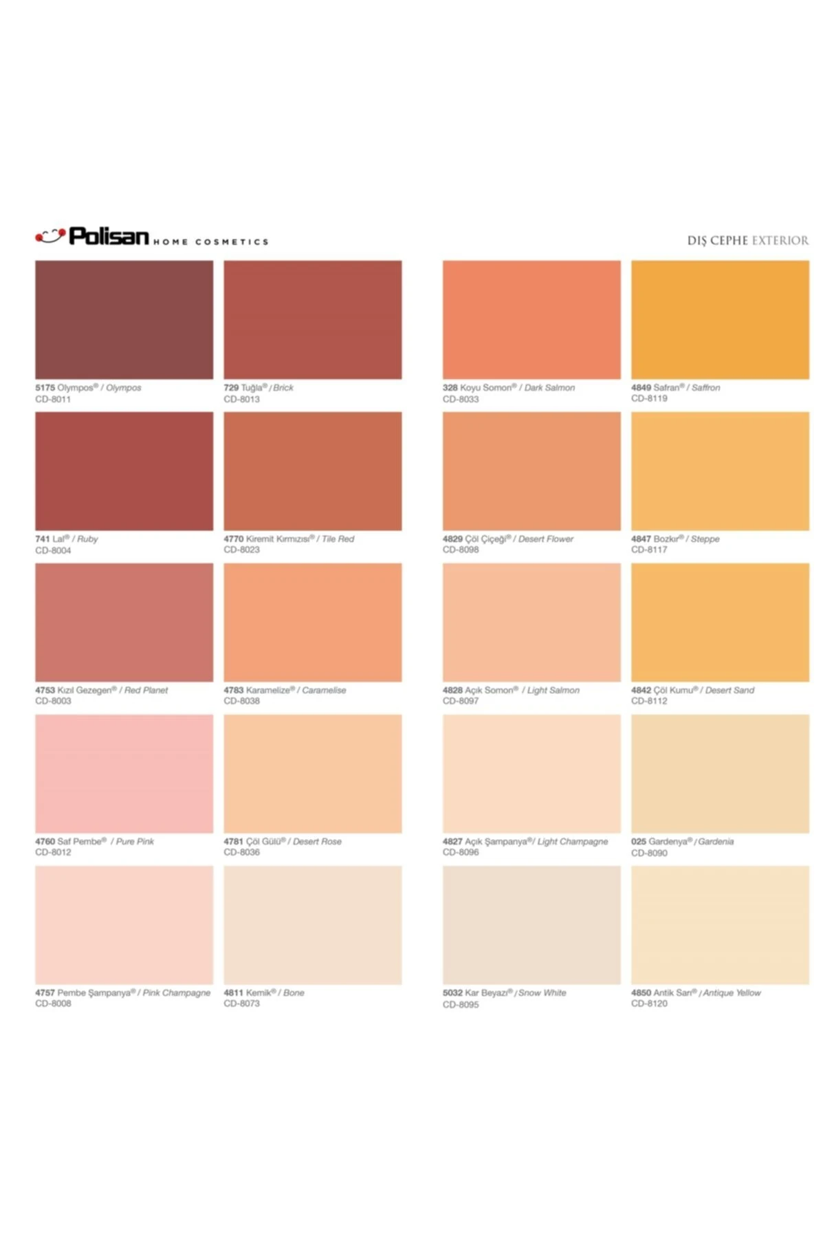 Dış Cephe Boyası-a1 Akrilik Düz-15litre(20KG.)-cd-8081 Ürgüp