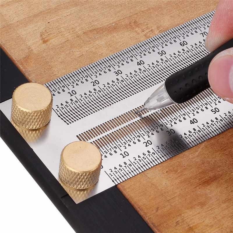 0090 Hassas Işaretleme Şablon Paslanmaz T Cetvel 300 mm