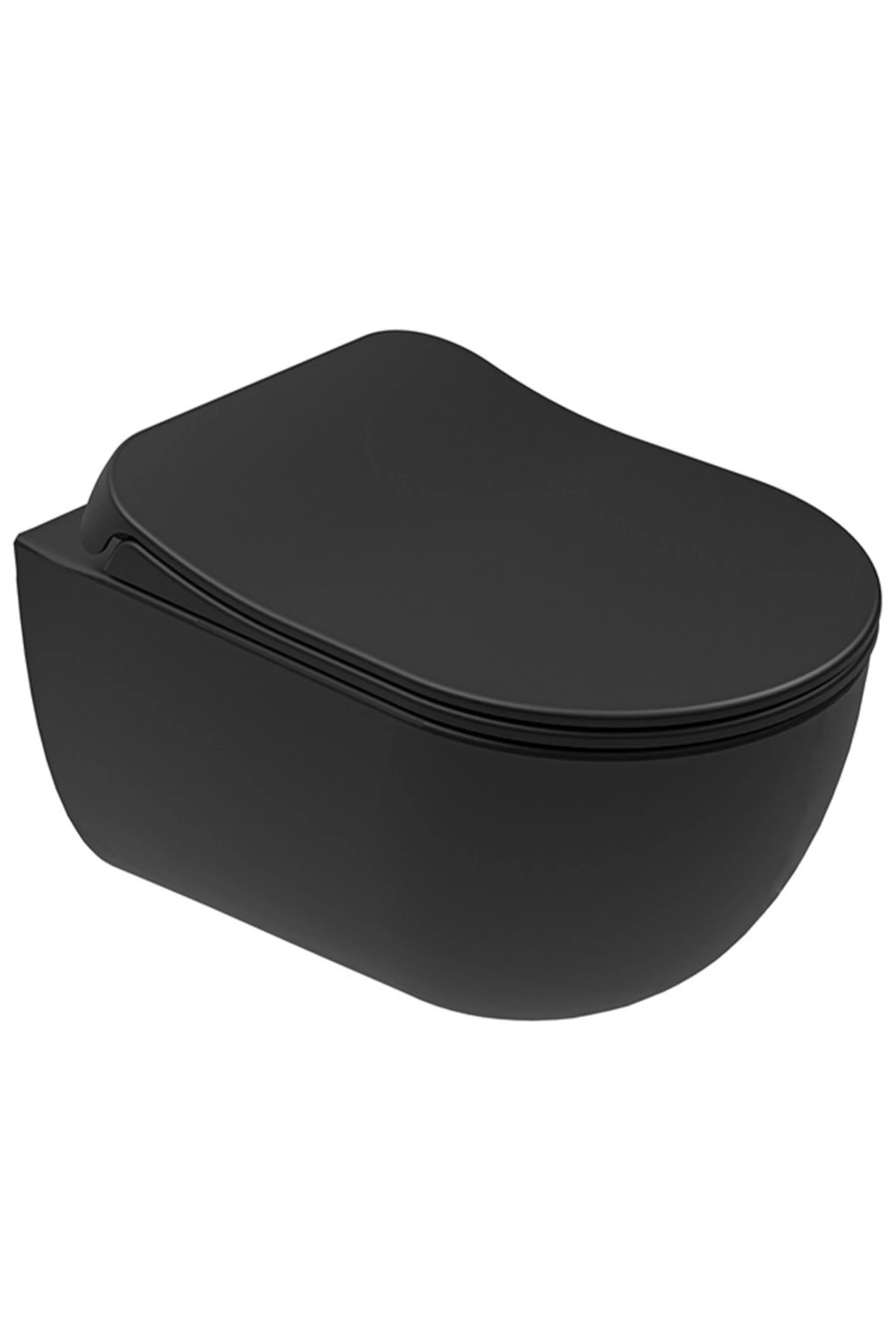 Zero 2.0 Kanalsız Asma Klozet + Ultra Slim Yavaş Kapanan Klozet Kapağı (mat Siyah)