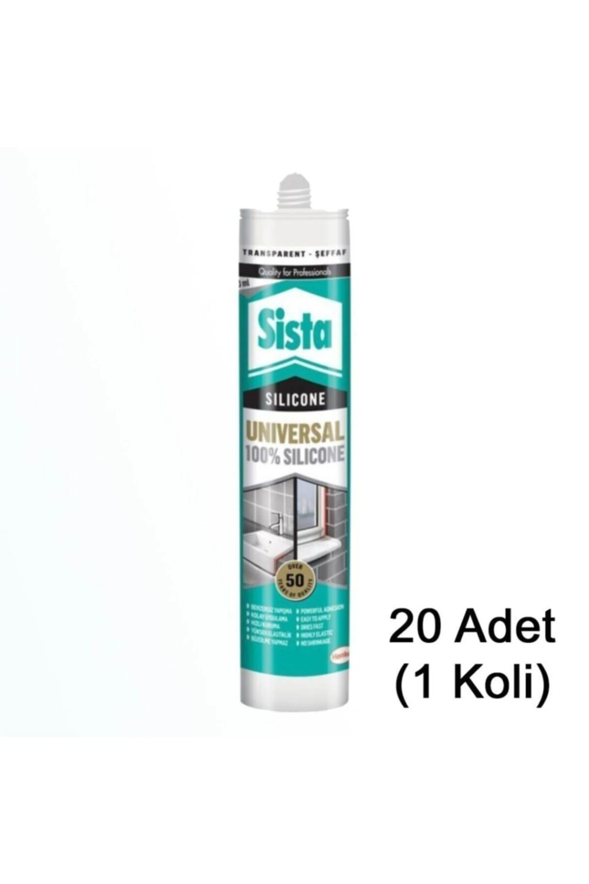 Sista Şeffaf Silikon 280 Ml (20 Adet)