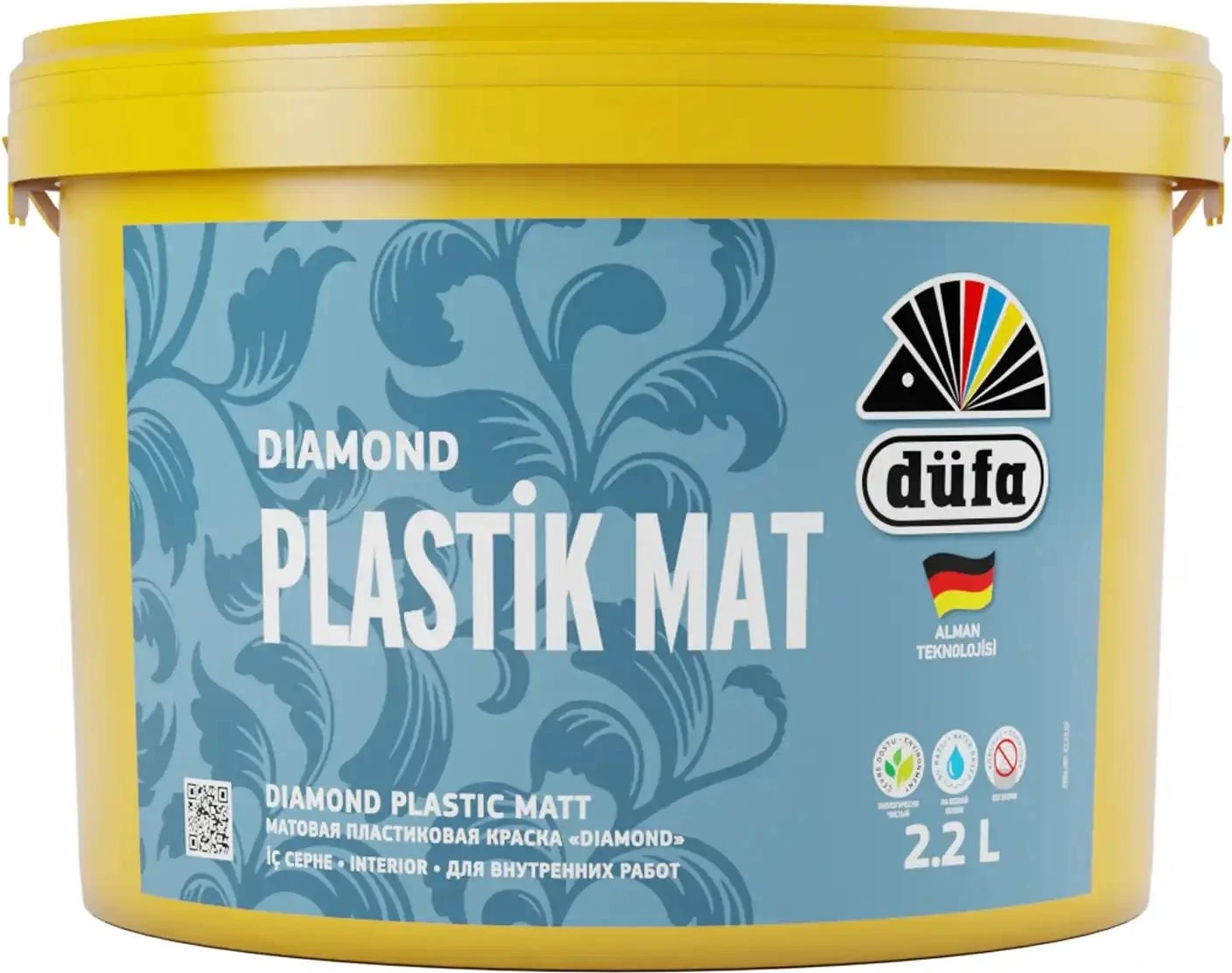 Diamond Plastik İç Cephe Duvar Boyası Mat Beyaz 2.2 l