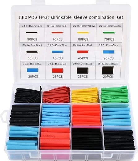 560 Parça Set Isıyla Daralan Makaron Kablo Koruyucu Kılıf (5263)