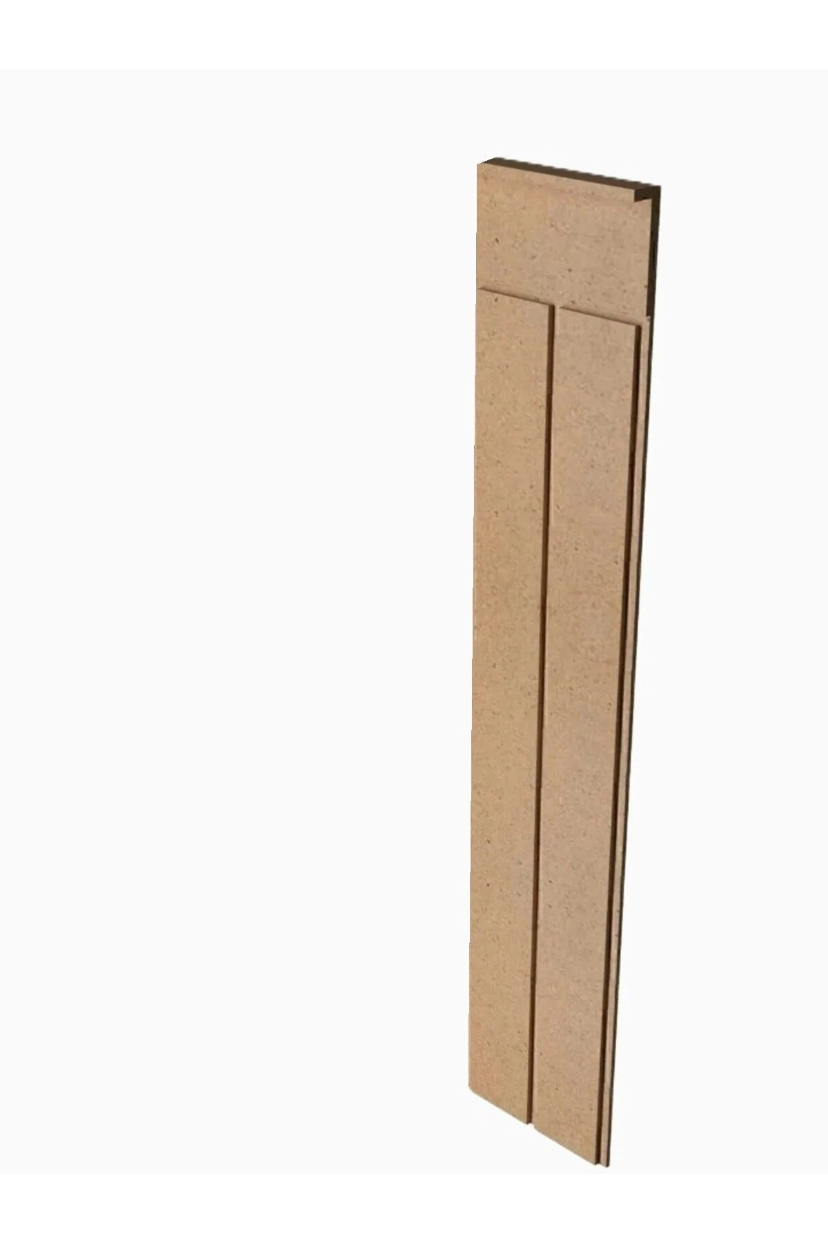 (102X18CM)mdf Cnc Işlemeli Dekoratif Boyanabilir Duvar Paneli (6MM) Düz