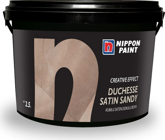 Nippon Duchesse Satın Sandy Kumlu Saten Doku Efekt Boya 2.5 Lt