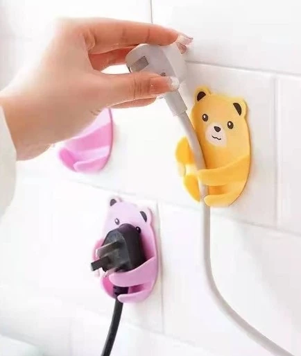 Ayıcık Desenli Çok Amaçlı 4 Lü Fiş Tutucu (5263)