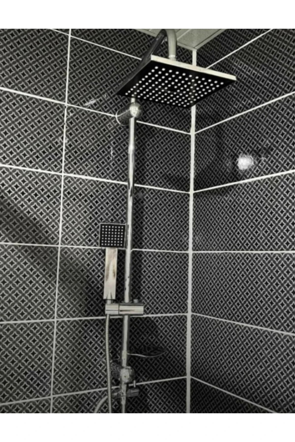 Yağmurlama Robot Tepe Duş Sistemi Krom Kare Başlık-Pirinç