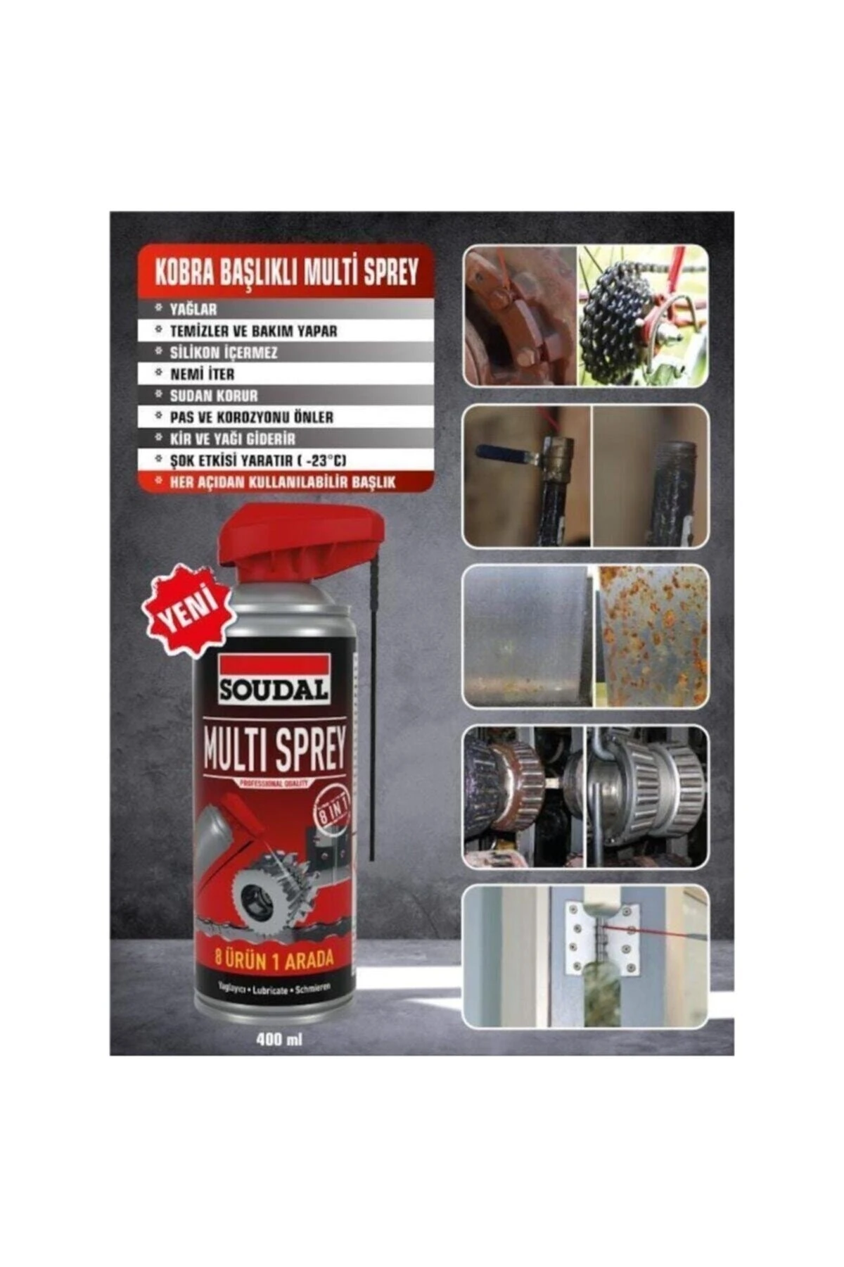 Multi Sprey Pas Sökücü Yağlayıcı 400ml.