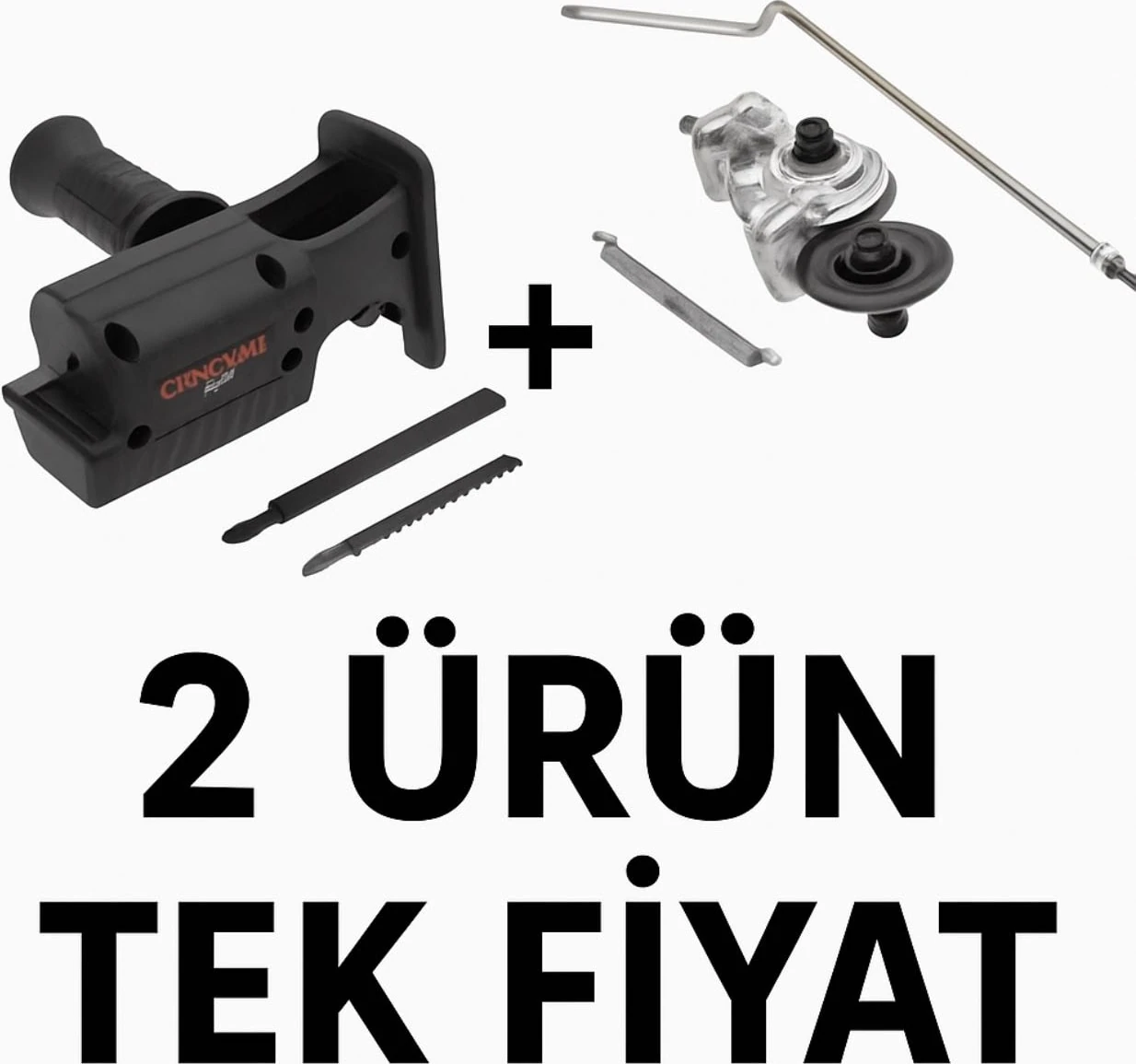 Ikisi Bir Arada Sac,metal, Plaka Kesim ve Ahşap Tahta Ağaç Kesme Matkap Ucu Testere Aparatı