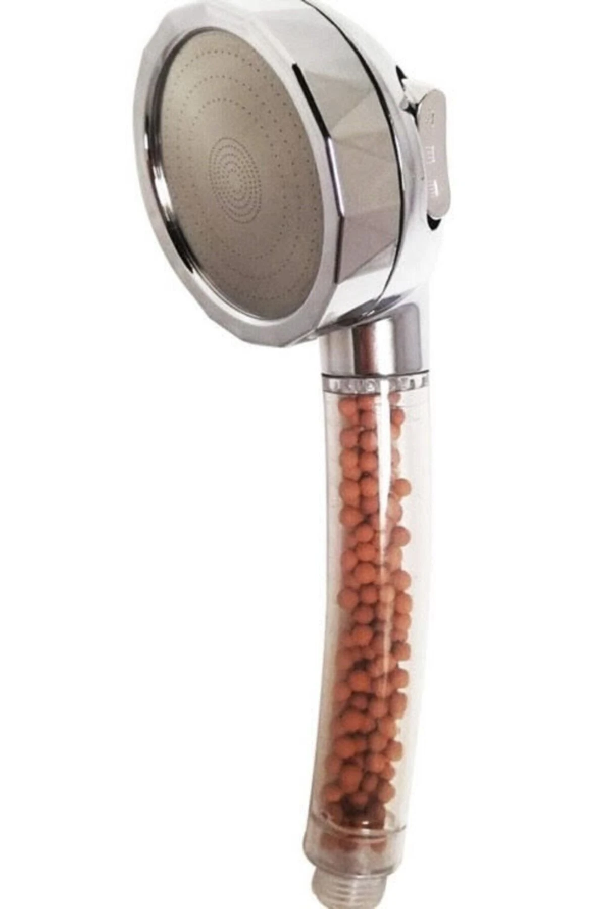 %75 Su Tasarruflu 3 Fonksiyonlu Boncuklu Iyon Stres Azaltıcı Banyo Duş Başlığı Duş Başlığı Plastik F