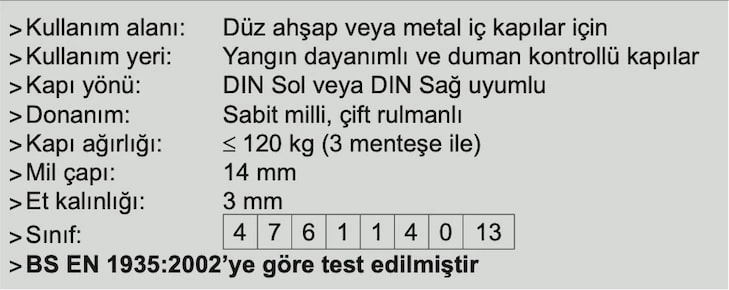 Yönsüz Kapı Menteşesi 304 Kalite Paslanmaz Çelik (F) - Inox Renkli
