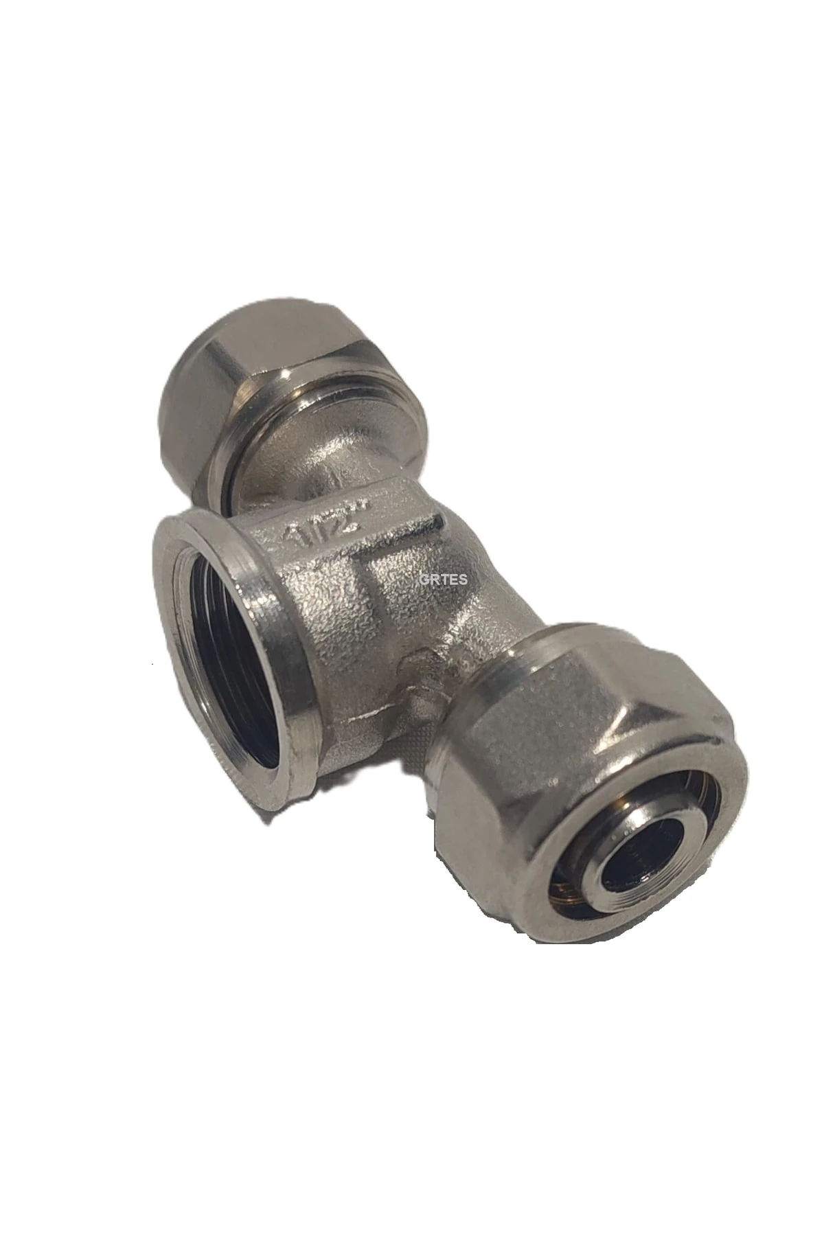 (10'lu Paket) Ø16x1/2" Pex Te İç Dişli - Dişi (Mobil Sistem Bağlantı Parçası)