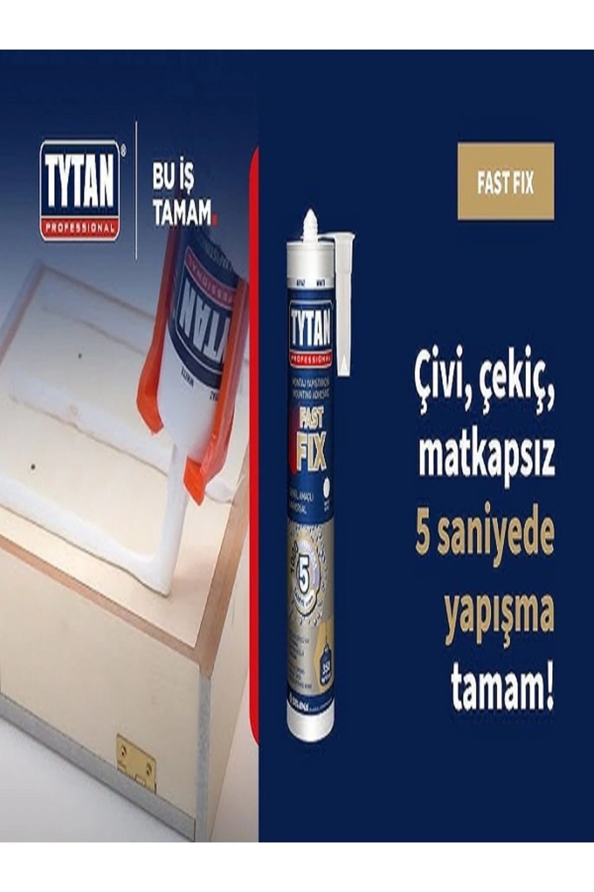 FAST FİX KORNİŞ YAPIŞTIRICI-MONTAJ YAPIŞTIRICI (12 adet(1koli)