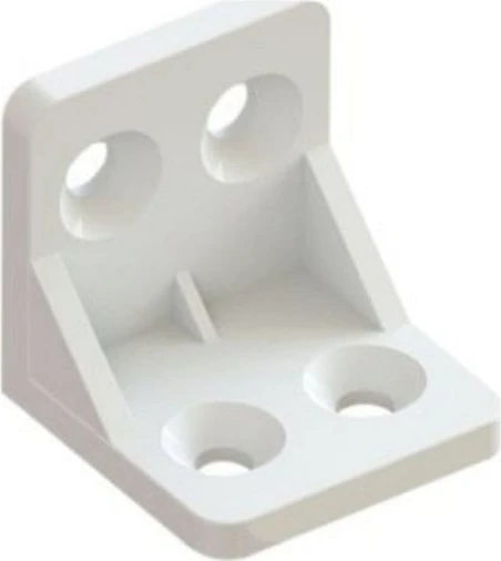 Plastik L Köşe Bağlantı 100 Adet Beyaz