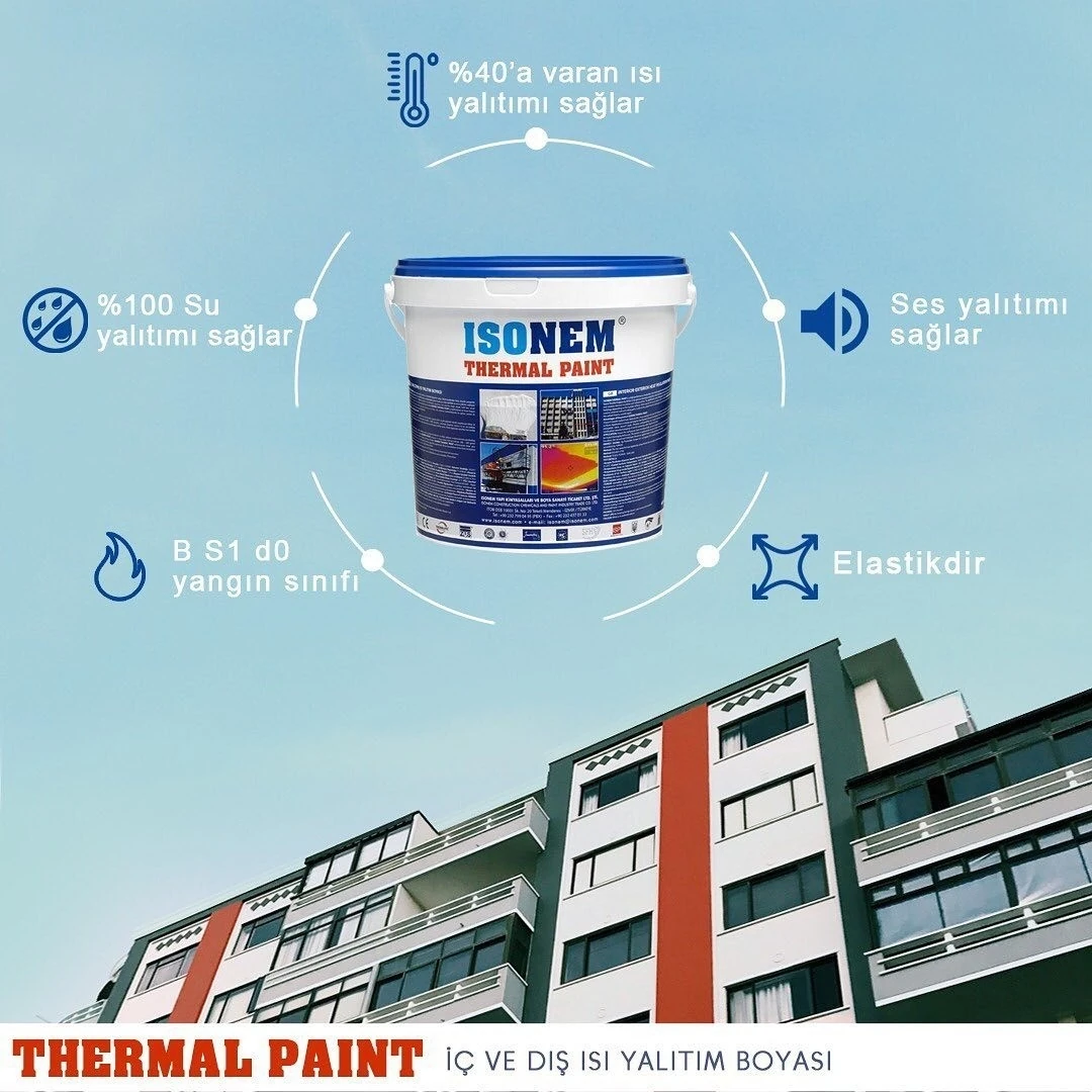 Thermal Paint İç Ve Dış Cephe Isı Yalıtım Boyası 5 Lt