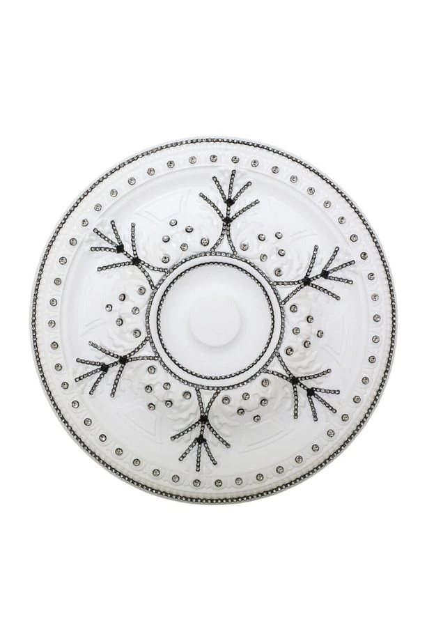 Osmanlı Desenli Stropiyer Taşlı Tavan Lamba Göbeği - 38 cm