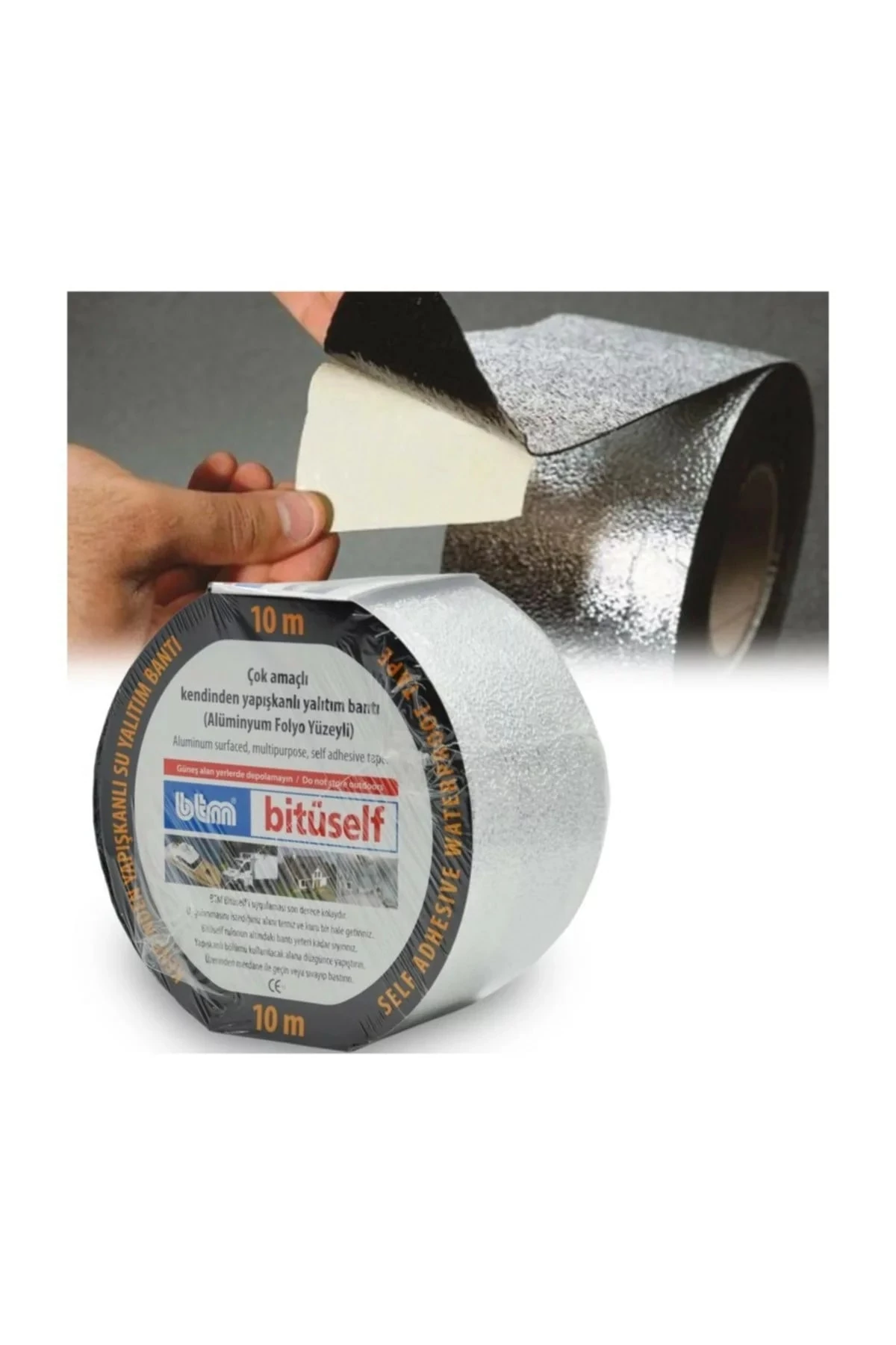 Bitüself Oto Ses Yalıtım Bantı 20 cm x 10 m Aluminyum