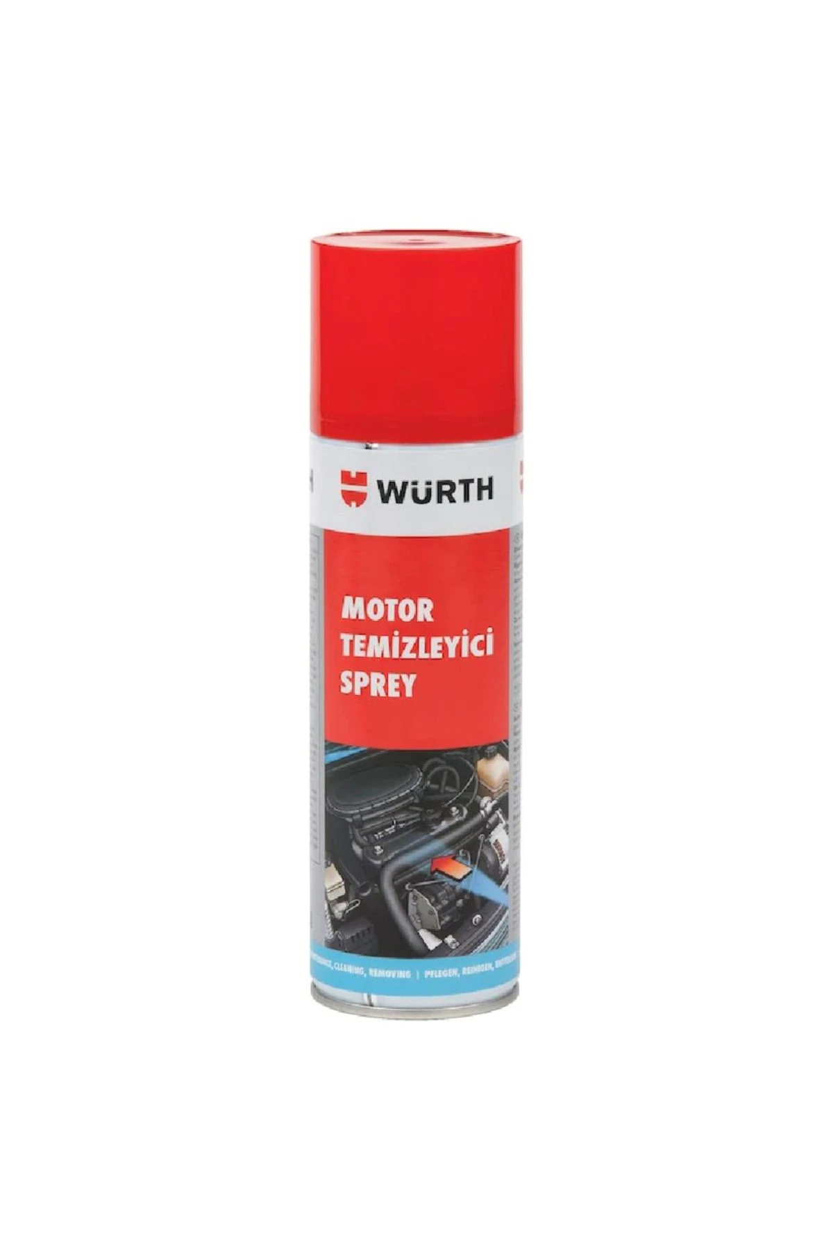 Motor Temizleyici Sprey 500 ml + Güderi Bez Mavi 130 gr