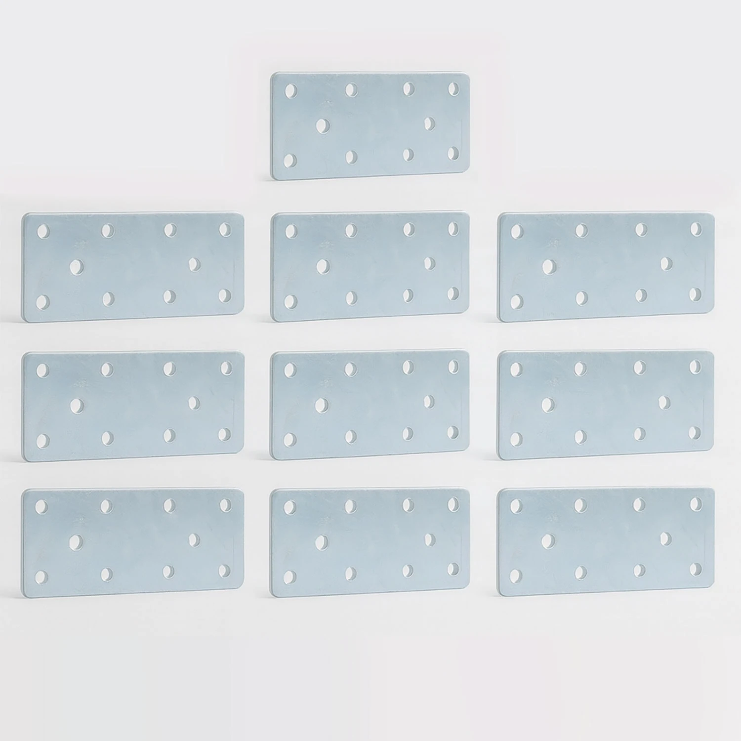 (10 Adet) Mobilya Dolap Duvar Sabitleme Metal Köşebent Düz Gönye 40X100 mm Bağlantı Aparatı