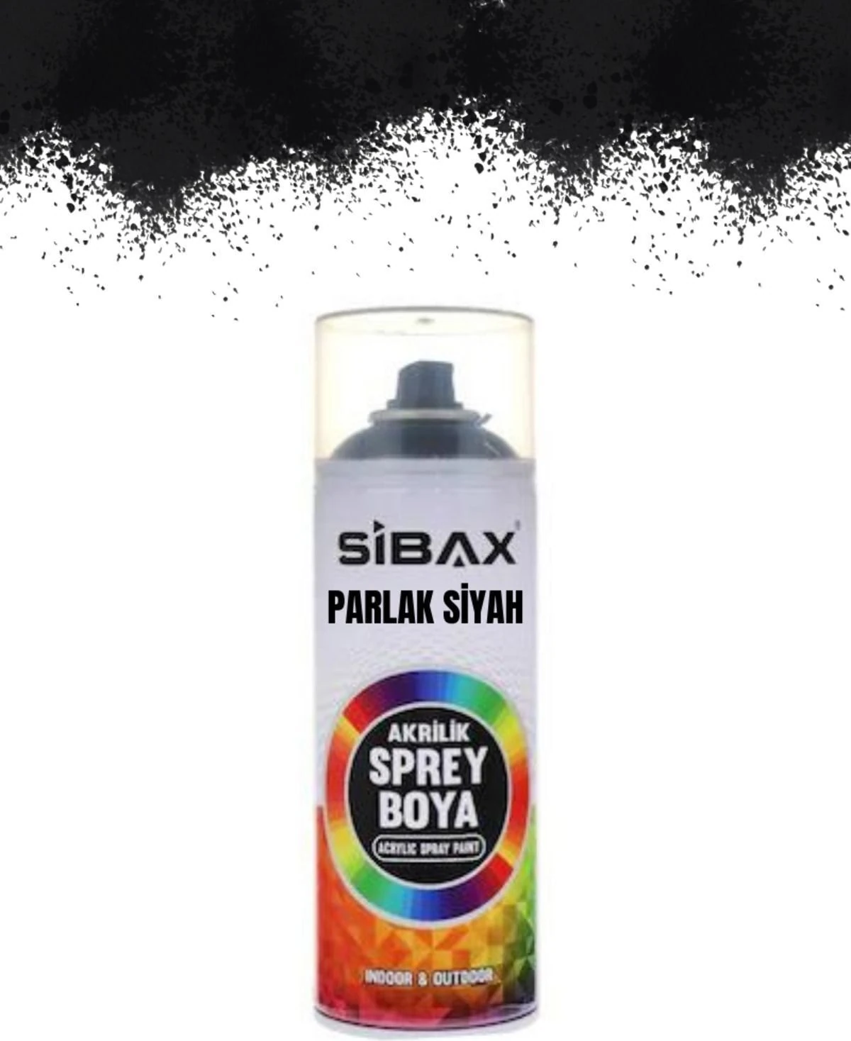 Akrilik Sprey Boya Parlak Siyah 400 ml
