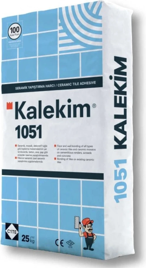 1051 Seramik Yapıştırıcı 25 kg Gri