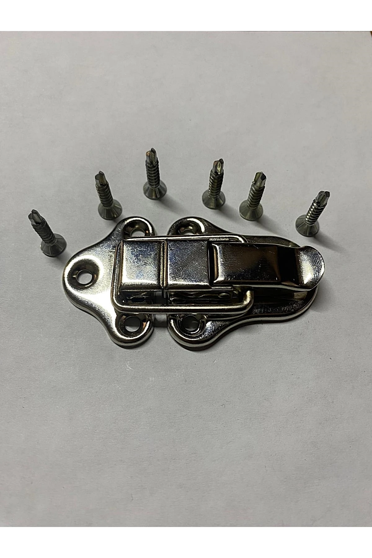 Büyük Nikel Renk 1 ADET Çanta Tokası Bavul Kilidi Dolap Kilidi Kutu Mandallı Kilit