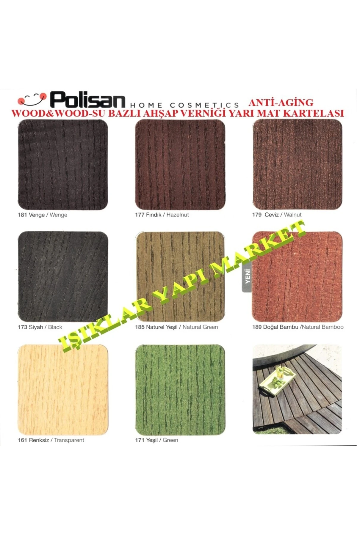 Wood&w-antiaging-ahşap Verniği-yarı Mat-su Bazlı-2,5litre (2,60KG.)-165-meşe