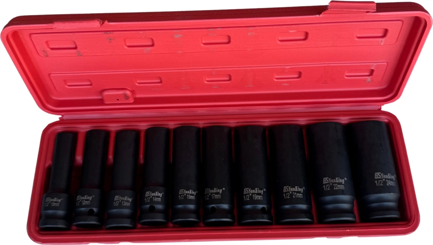 1/2" Havalı Lokma Takımı 10-24 mm (10 Parça)