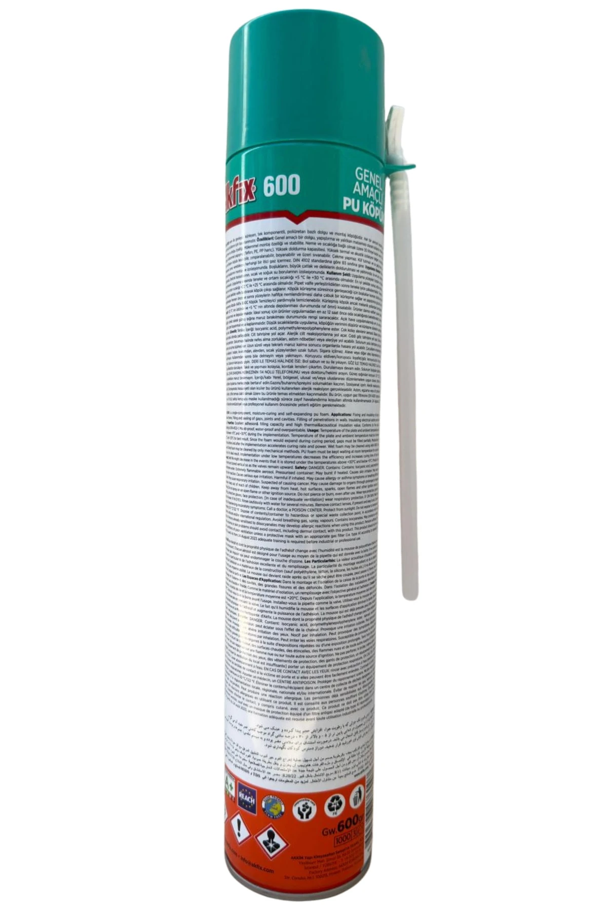 PU Köpük 600 Gr | Montaj ve İzolasyon Poliüretan Köpüğü