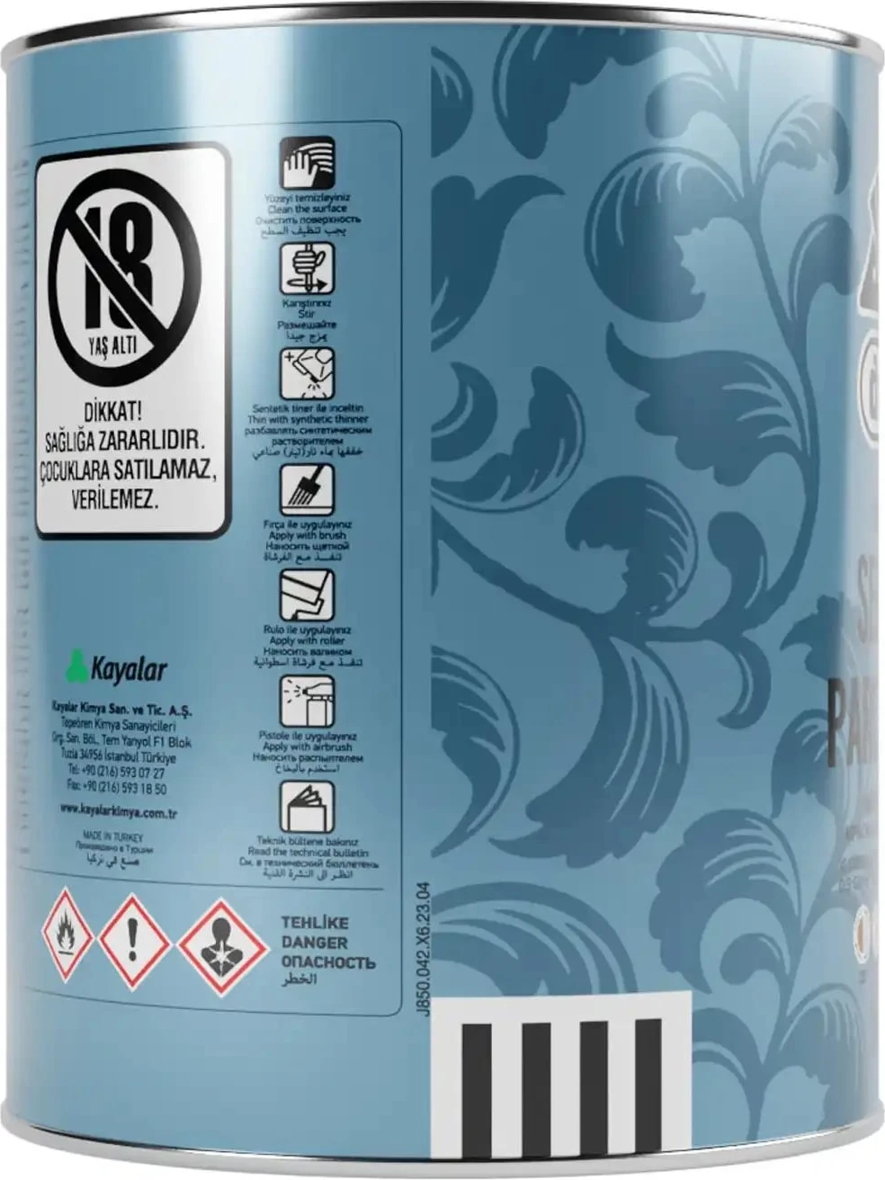 Diamond Sentetik Parlak SonKat Boya Beyaz 0.75 l