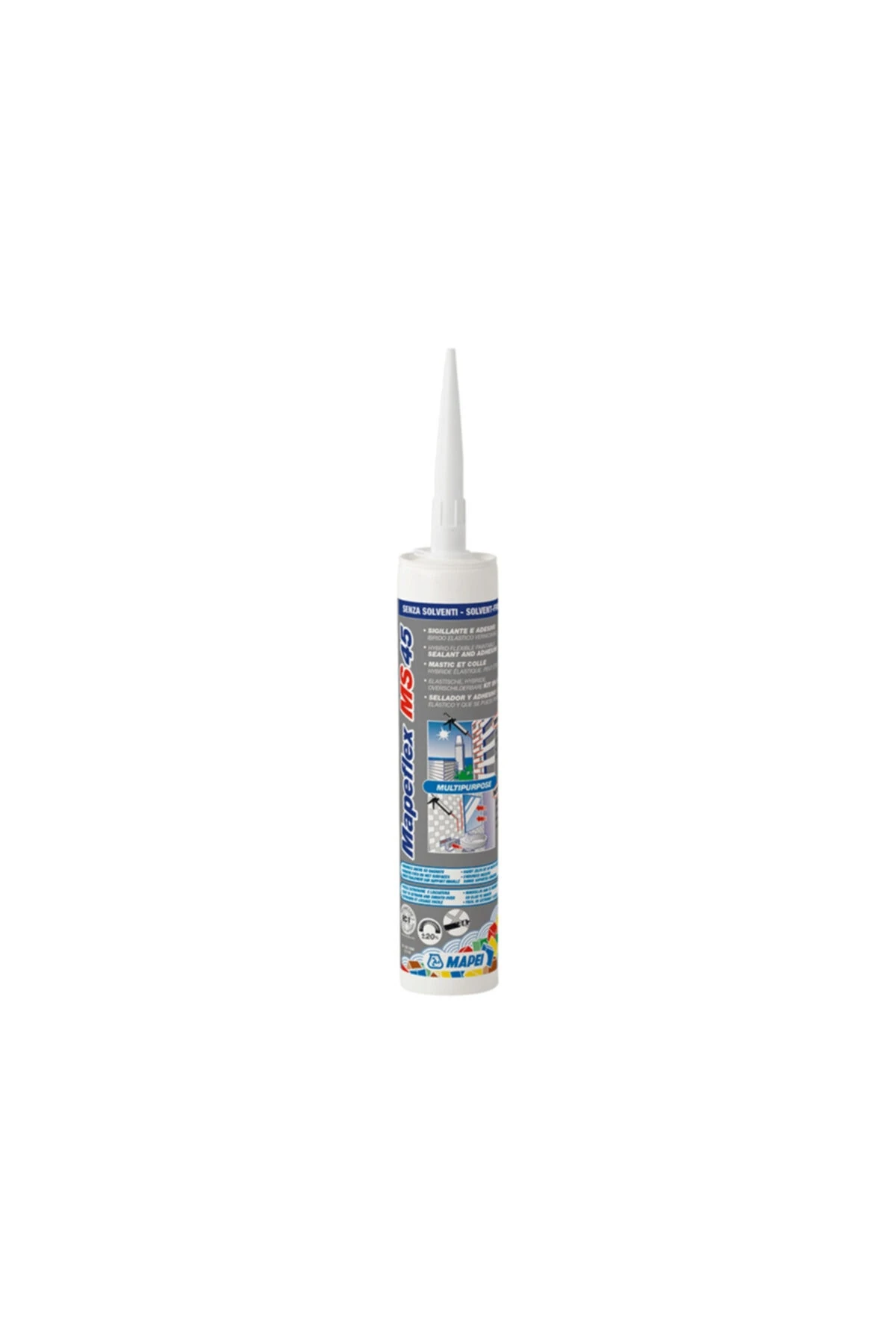 Çok Amaçlı Silikon Beyaz Mapei Ms 45 White Cartridge 300 Ml Silikon
