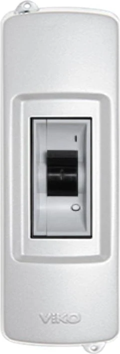 1'li Mühürlü Sıvı Üstü Sigorta Kutusu Kırık Beyaz