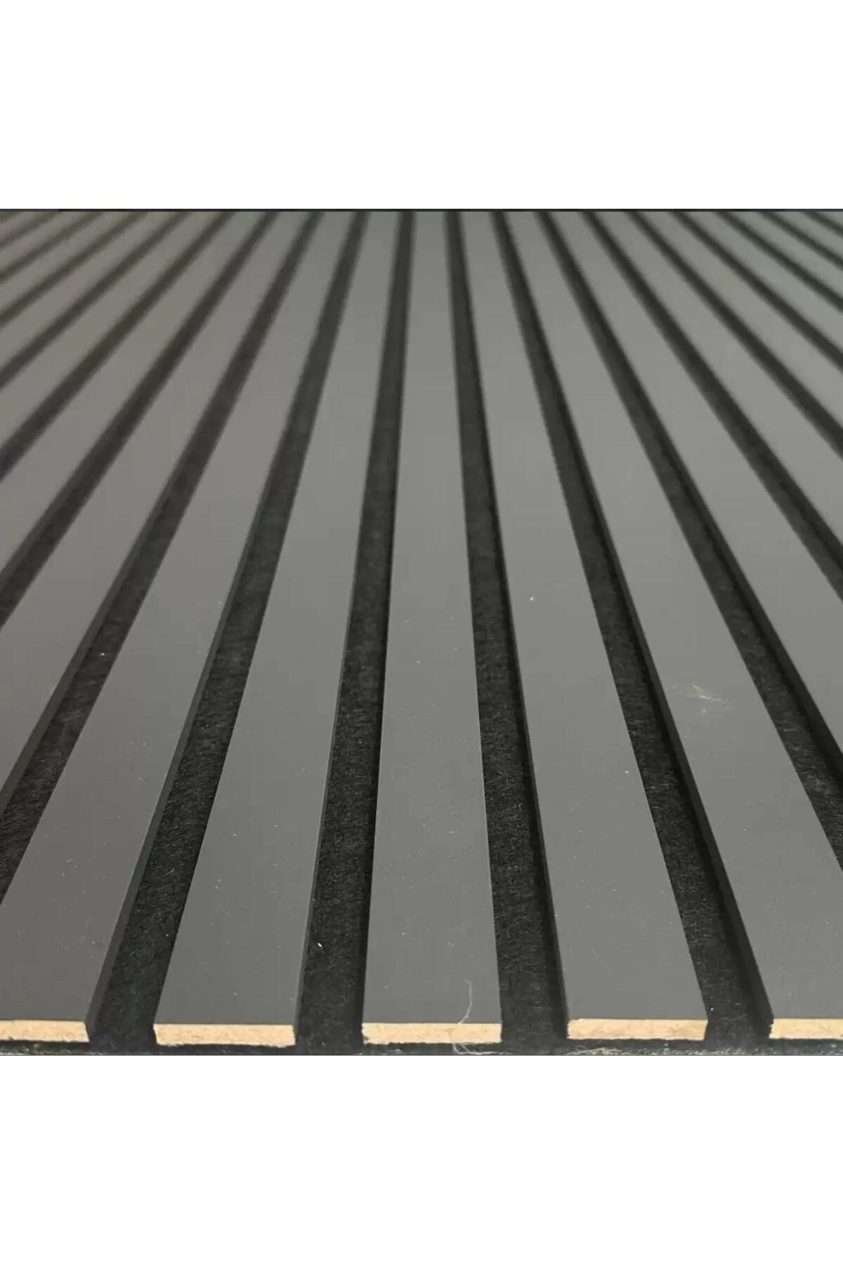 100 X 275 Antrasit Gri Akustik Duvar Paneli / Mdf